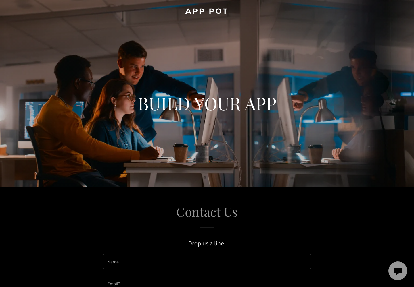 AppPot customer app deployment landing page